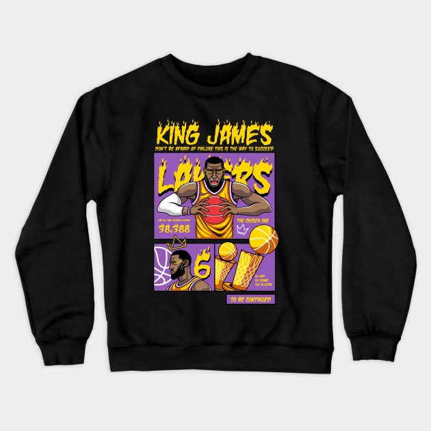 lebron king james Crewneck Sweatshirt by imkram2x